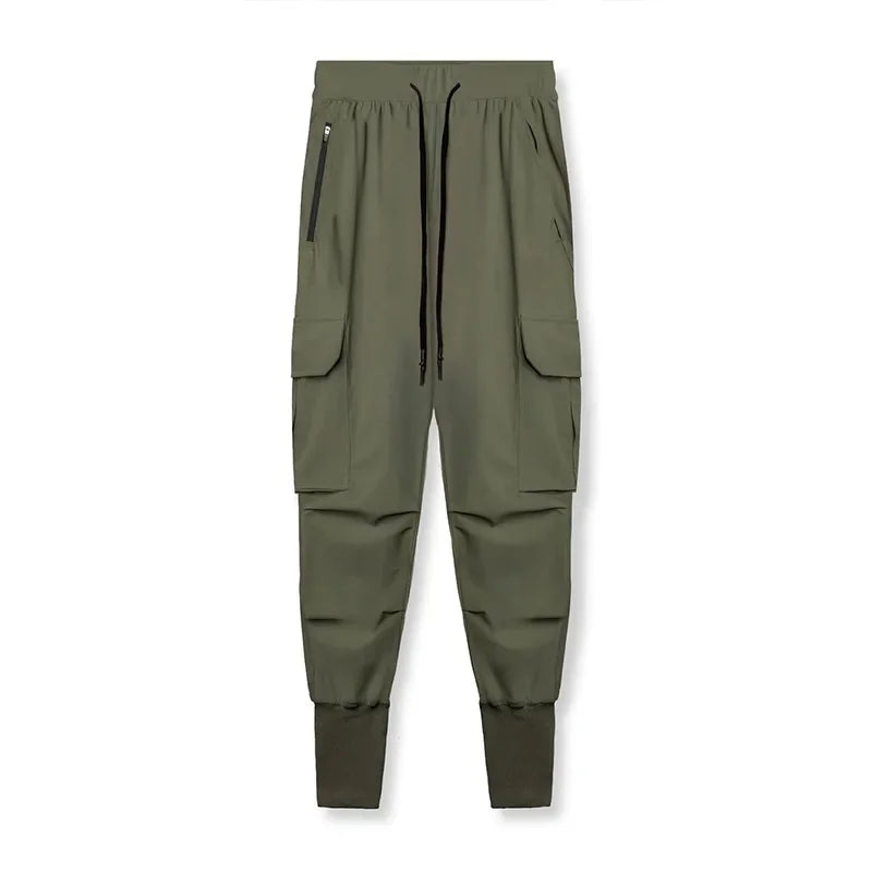 Gym Men's Versatile Quick Dry Pants Multi-pocket Sweatpants Outdoors Fitness Jogging Trousers Sport Training Jogger Cargo Pants