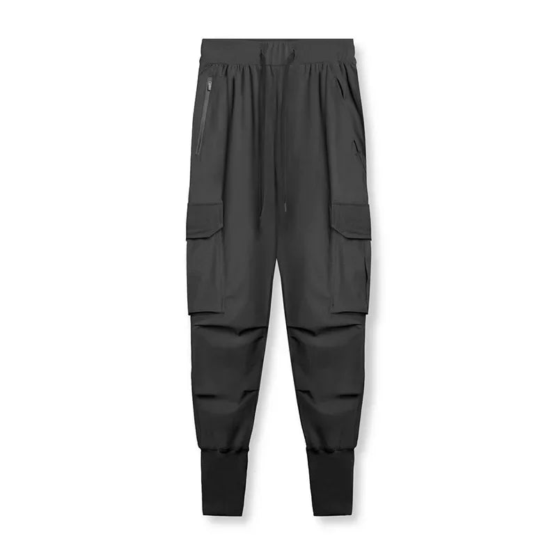 Gym Men's Versatile Quick Dry Pants Multi-pocket Sweatpants Outdoors Fitness Jogging Trousers Sport Training Jogger Cargo Pants