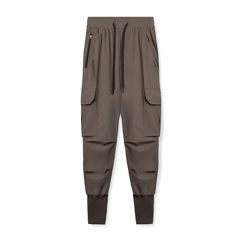 Gym Men's Versatile Quick Dry Pants Multi-pocket Sweatpants Outdoors Fitness Jogging Trousers Sport Training Jogger Cargo Pants