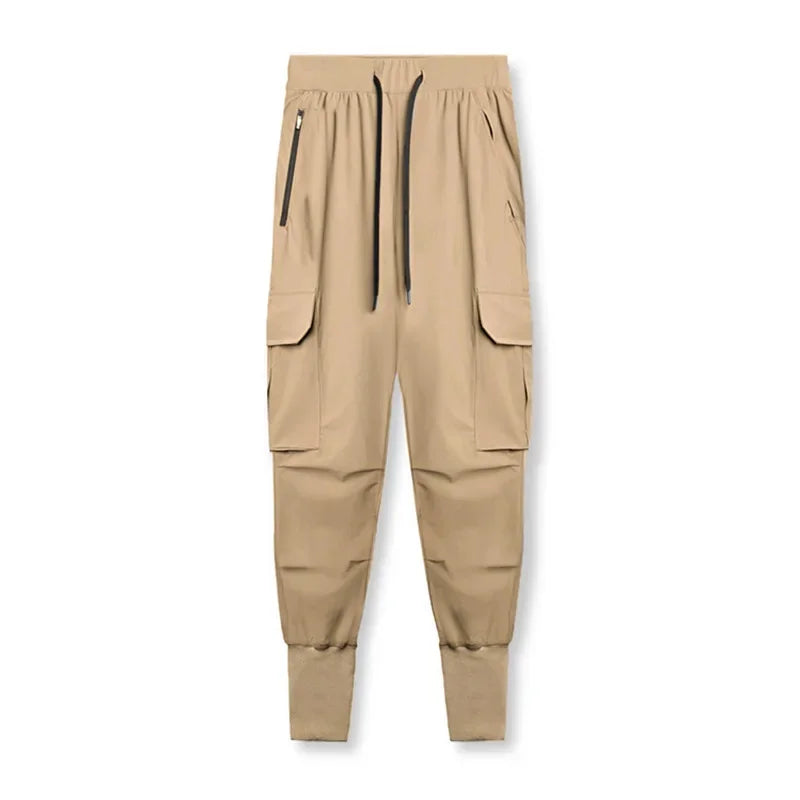 Gym Men's Versatile Quick Dry Pants Multi-pocket Sweatpants Outdoors Fitness Jogging Trousers Sport Training Jogger Cargo Pants