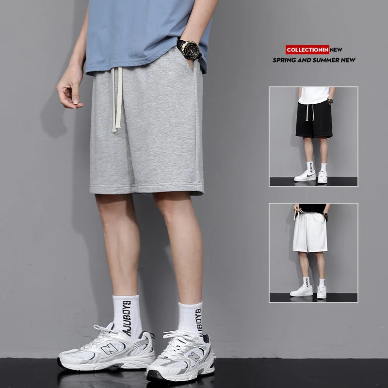New shorts men's summer five-minute pants public version of the solid color casual pants fashion trend sports pants loose versat