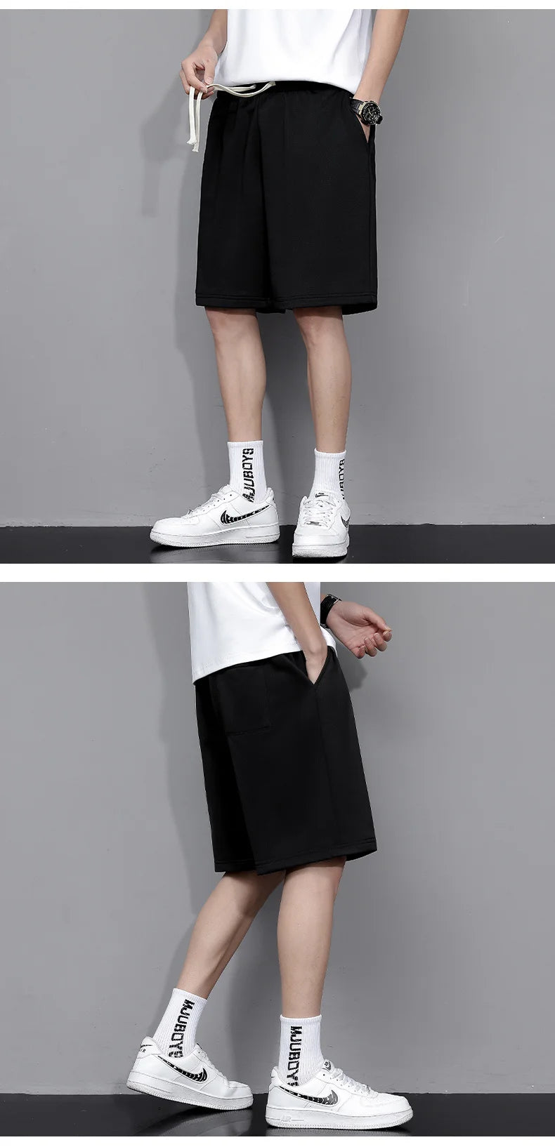 New shorts men's summer five-minute pants public version of the solid color casual pants fashion trend sports pants loose versat