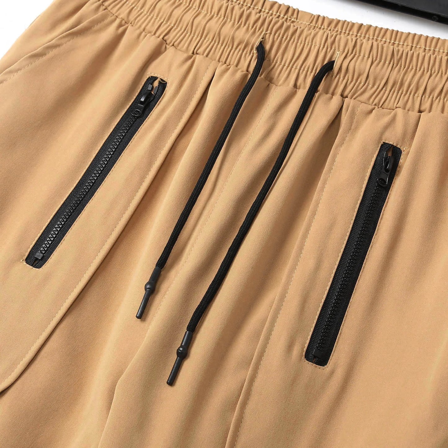 Soild Men'S Sweatpants Pocket Fashionable Bunched Feet Casual Pants For Male Elastic Waist Fitness Pants Tether CalçA Masculina