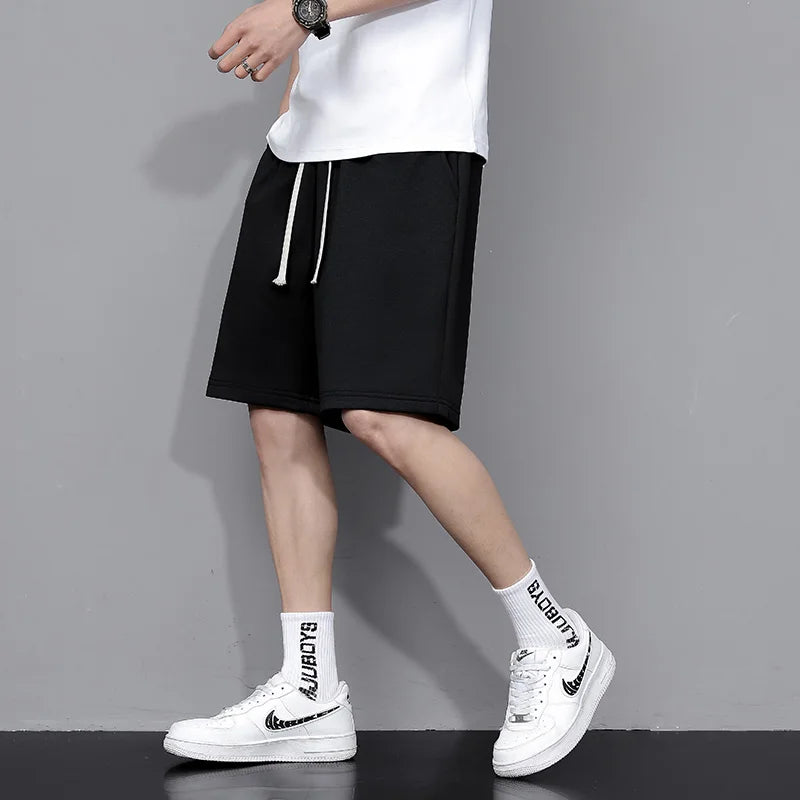 New shorts men's summer five-minute pants public version of the solid color casual pants fashion trend sports pants loose versat